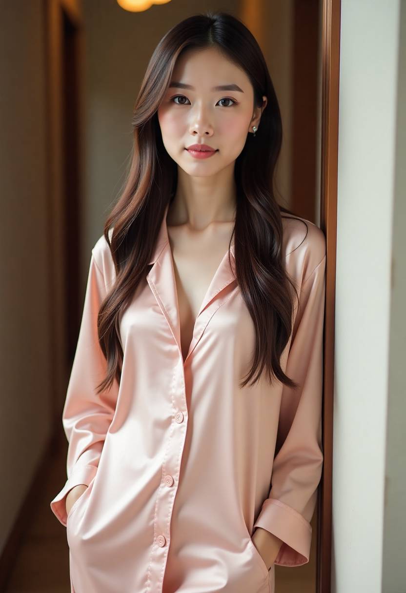 学院门廊里的三人