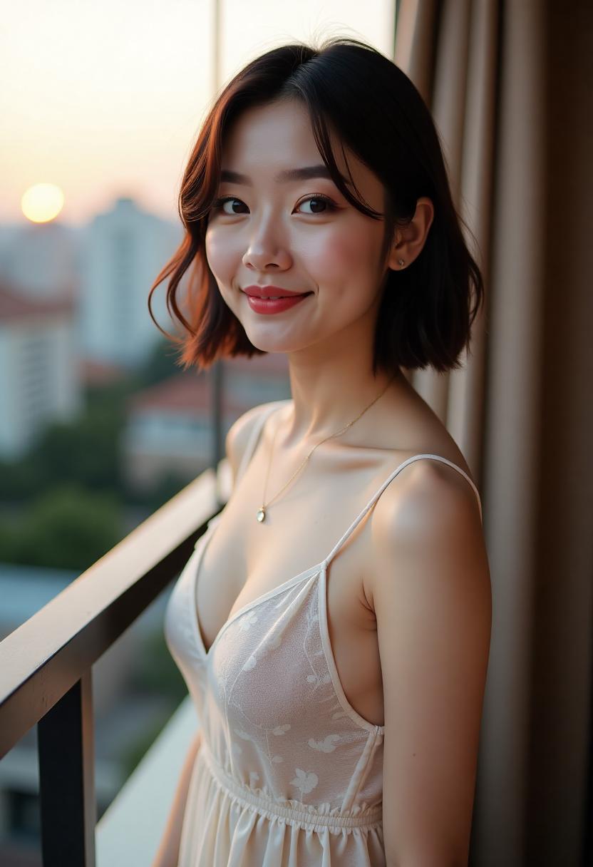 拉朱站在窗边